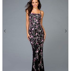 Gorgeous Black Beaded Evening Dress For Prom, Wedding